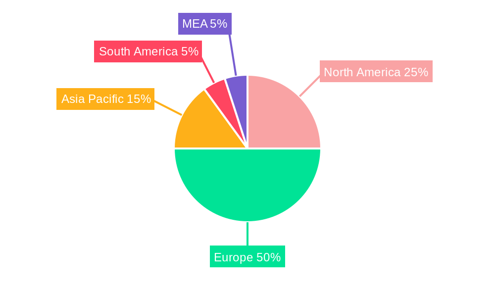North Sea Offshore Helicopter Services Market Market Share by Region - Global Geographic Distribution