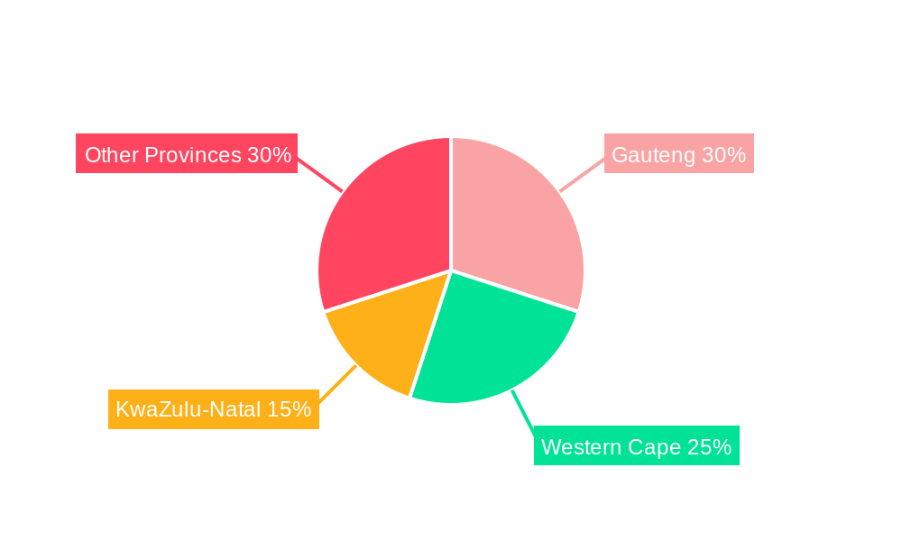 South Africa Flexible Plastic Packaging Market Market Share by Region - Global Geographic Distribution