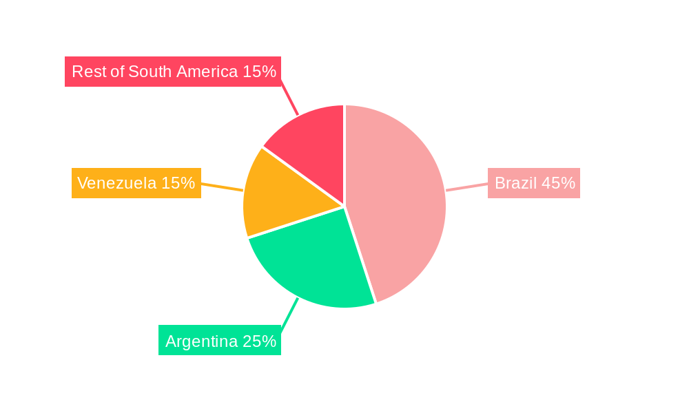 South America Intelligent Pigging Market Market Share by Region - Global Geographic Distribution