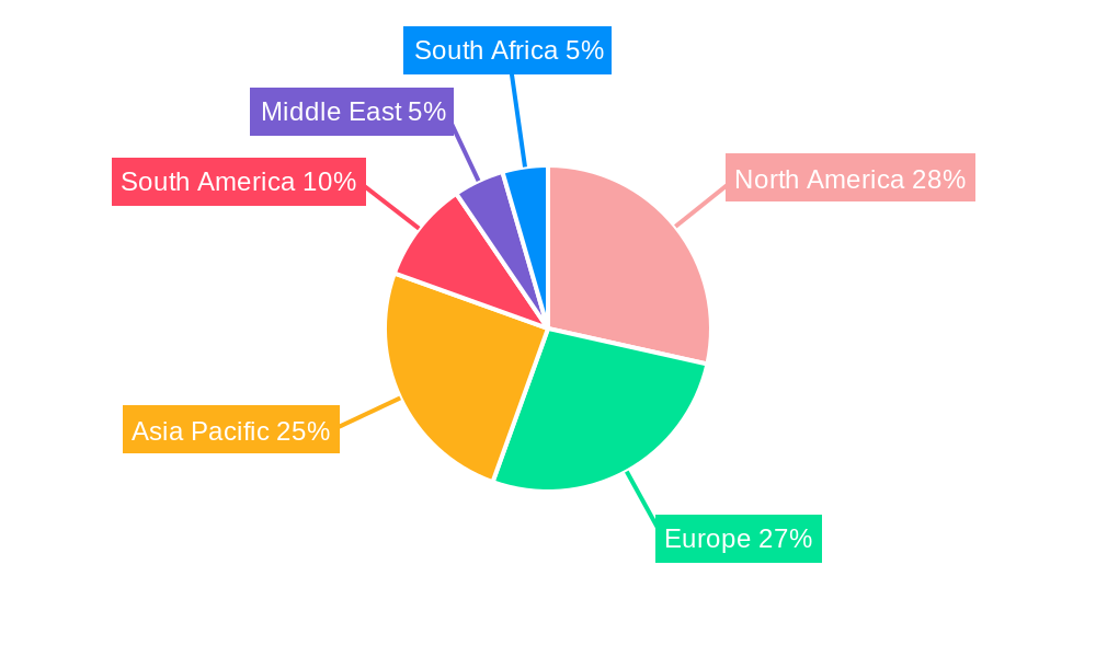 Wheat Protein Market Market Share by Region - Global Geographic Distribution